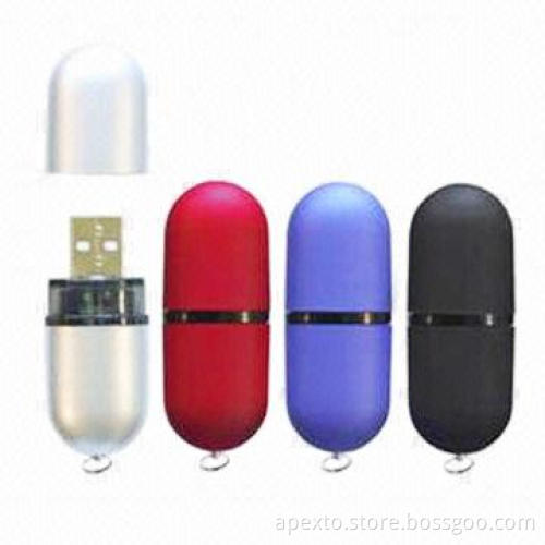 Plastic USB Flash Drive for Storage Info, Compatible with Microsoft's Windows 98, Me, 2000, XP, 2003